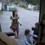 Always lots of kids on the bus on the island - Doe Bay.
