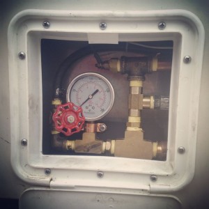 New access panel for dirty WVO centrifuge system. 
