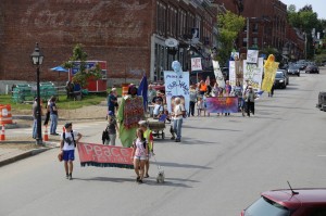 The Peace Parade in Belfast, ME.
