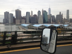 Downtown NYC skyline. 