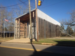 The passive solar fire station Rural Studio built for the town of Newbern, AL. 