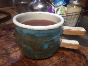 A fun mug gifted by a tea guest - Thanks, Ben!